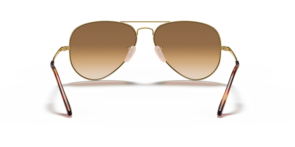 RayBanレイバン サングラス RB3689 ブラウン茶系×ゴールド金色系 Ray-Ban Aviator Metal II L (58 - 14) with Brown lenses and Gold