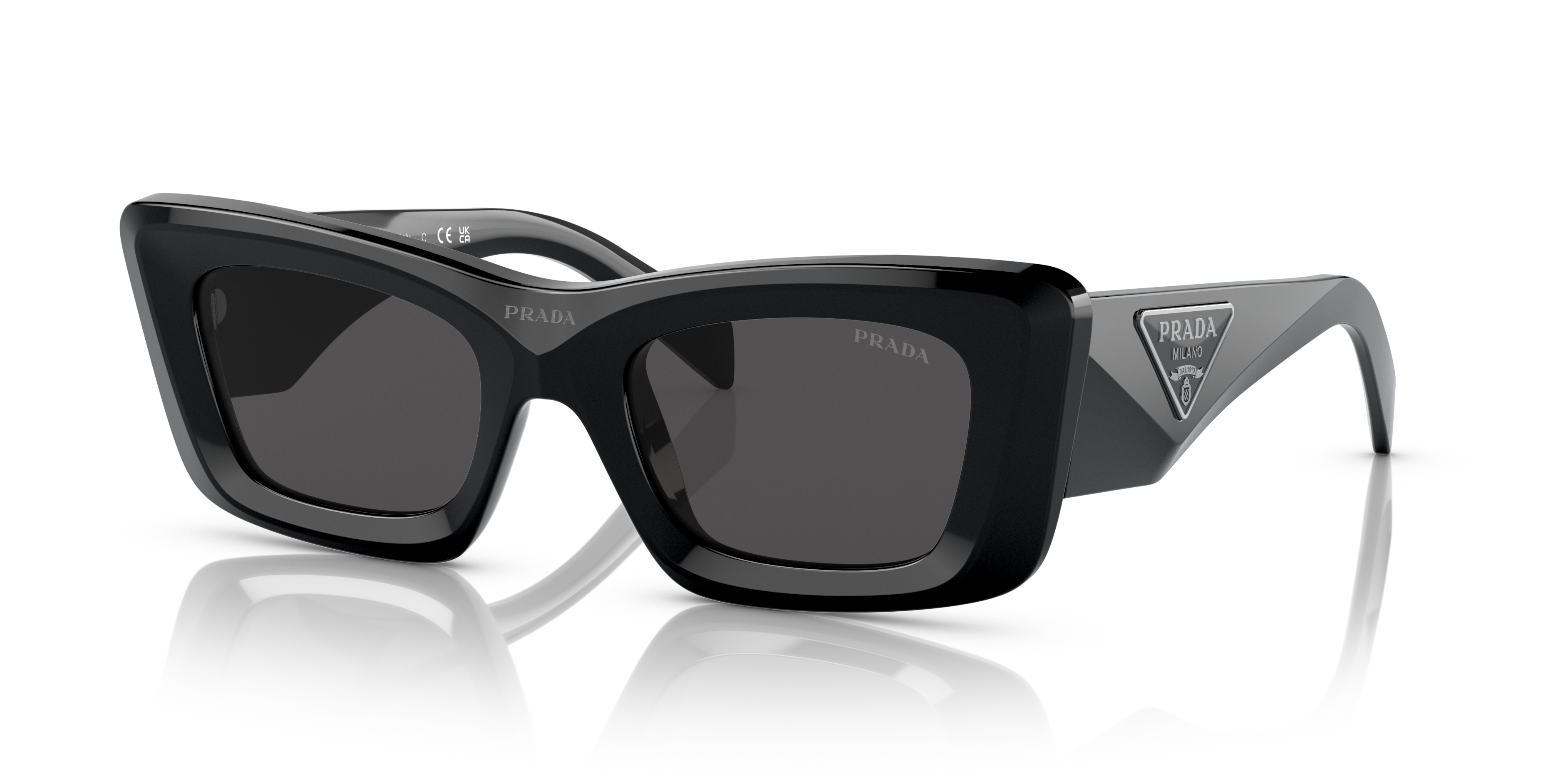Prada PR 13ZS M (50 - 21) with Grey lenses and Black frame