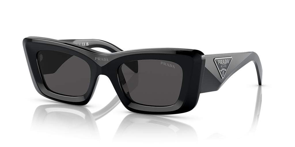 Prada PR 13ZS M (50 - 21) with Grey lenses and Black frame