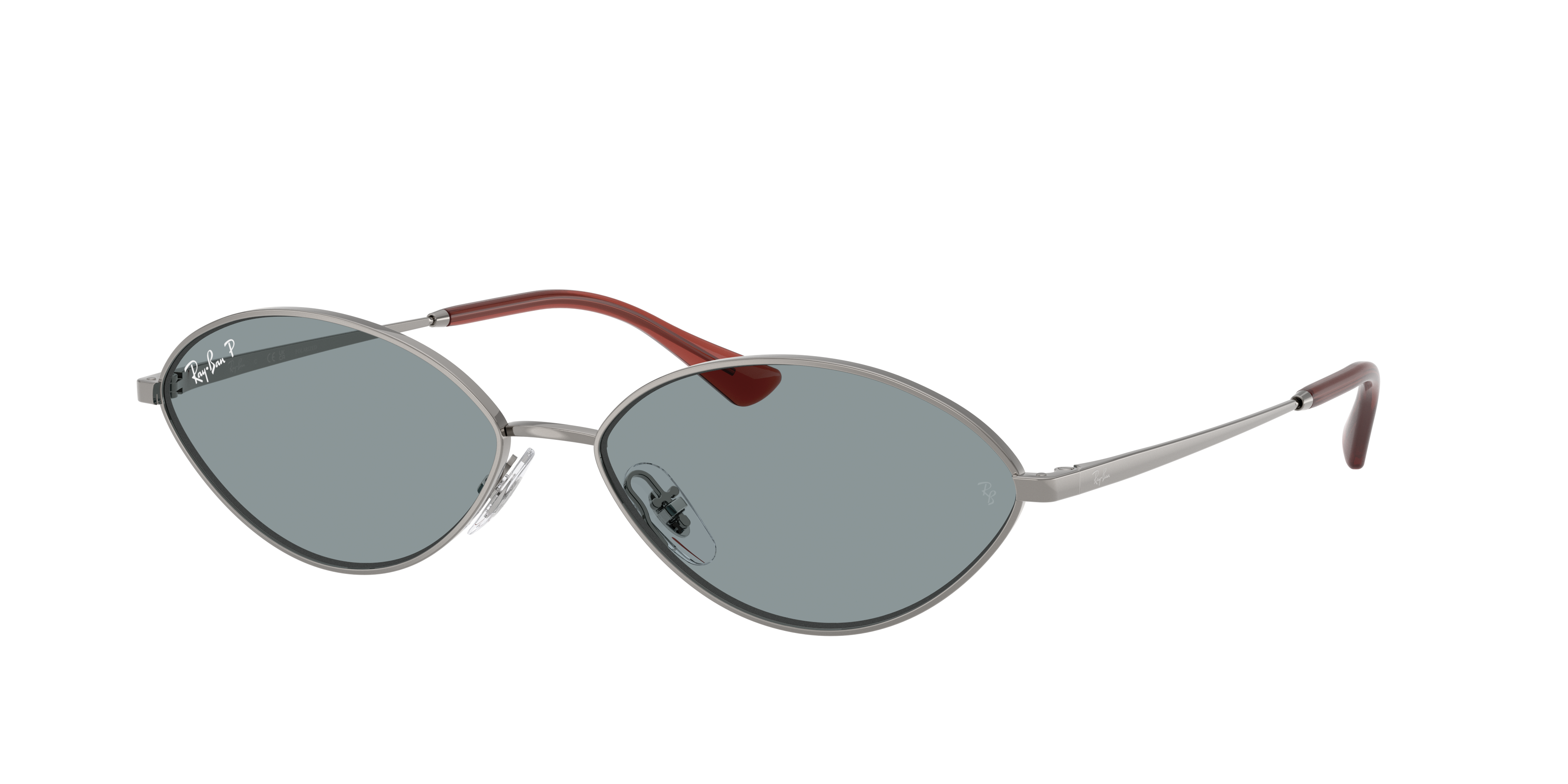 Ray-Ban Kai Bio-Based L (56 - 15) with Blue lenses and Grey frame