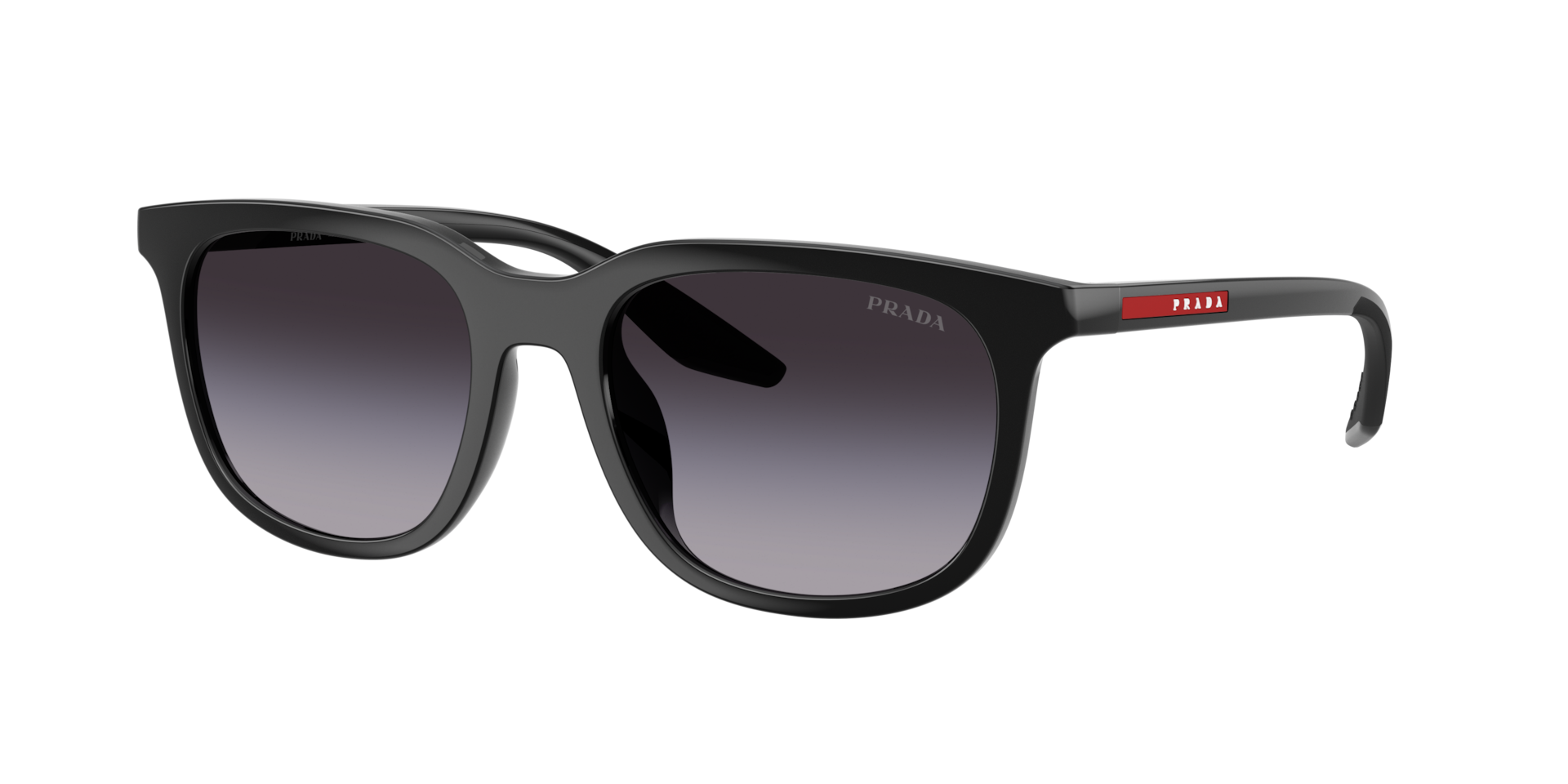 Prada Linea Rossa Man Sunglass PS B09SU -  Frame color: Black, Lens color: Grey Gradient Dark Blue