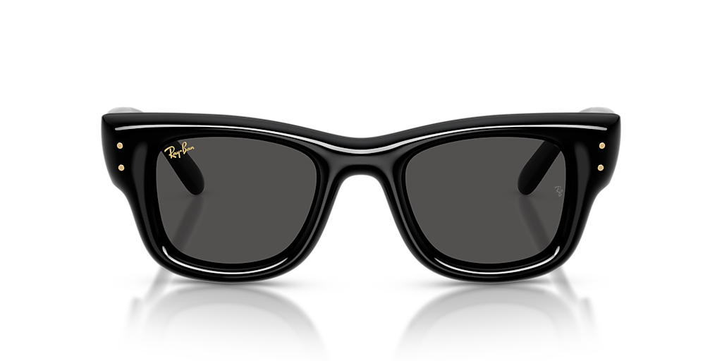 Ray-Ban Wayfarer Puffer L (50 - 23) with Black lenses and Black