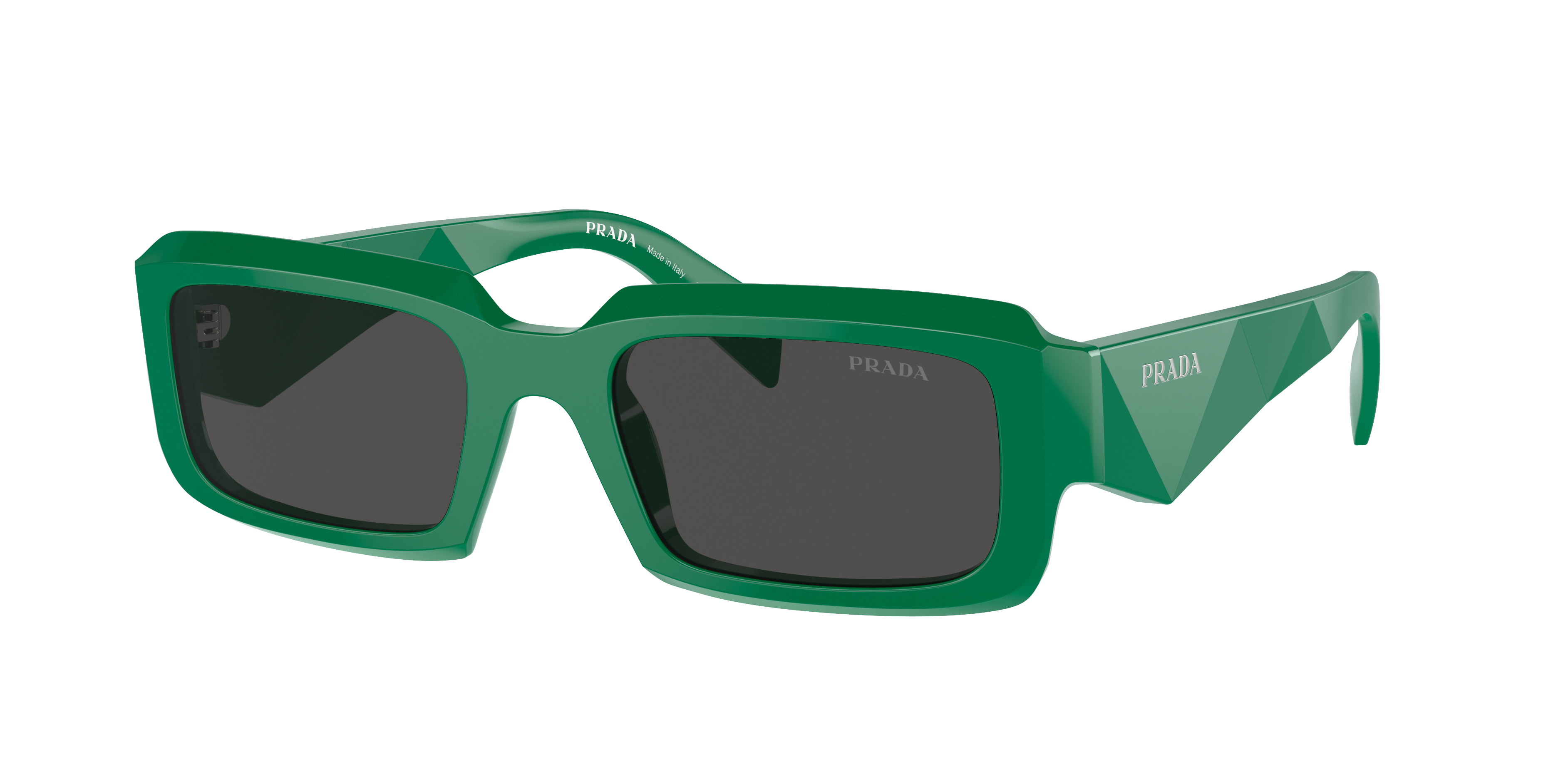 ち*み様 PRADA ベルベット 緑色 サンダル　サイズ37 Prada PR 27ZS L (54 - 21) with Grey lenses and Black frame