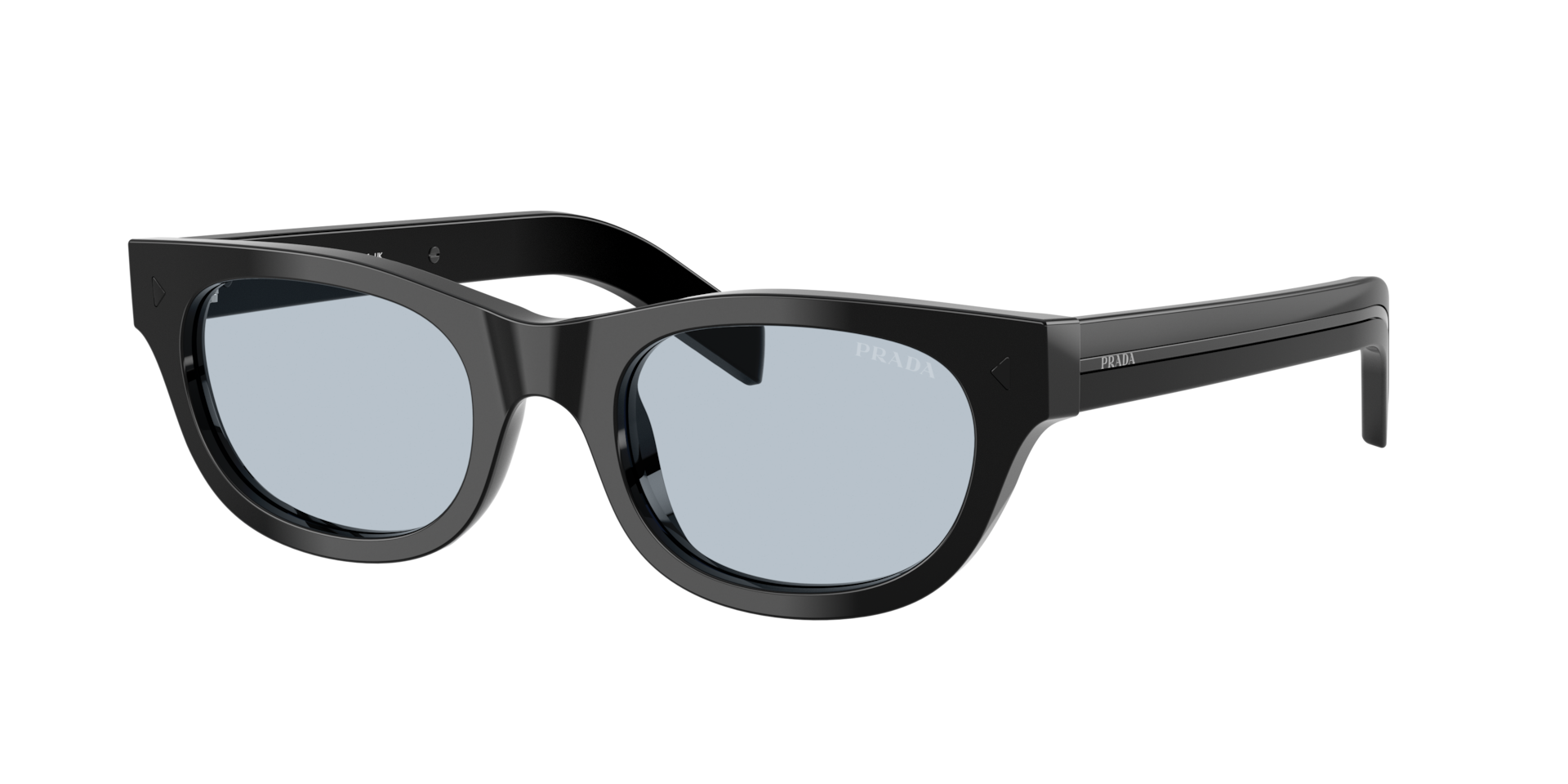 Prada Man Sunglass PR C09S -  Frame color: Black, Lens color: Blue/Grey