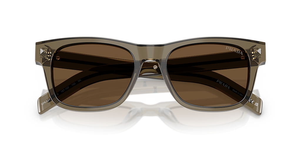Prada PR A17S L (54 - 19) with Brown lenses and Beige frame