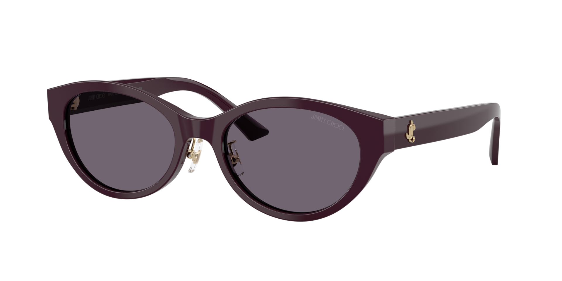 Jimmy Choo Frau Sunglass JC5064D - Rahmenfarbe: Pflaume, Linsenfarbe: Violett