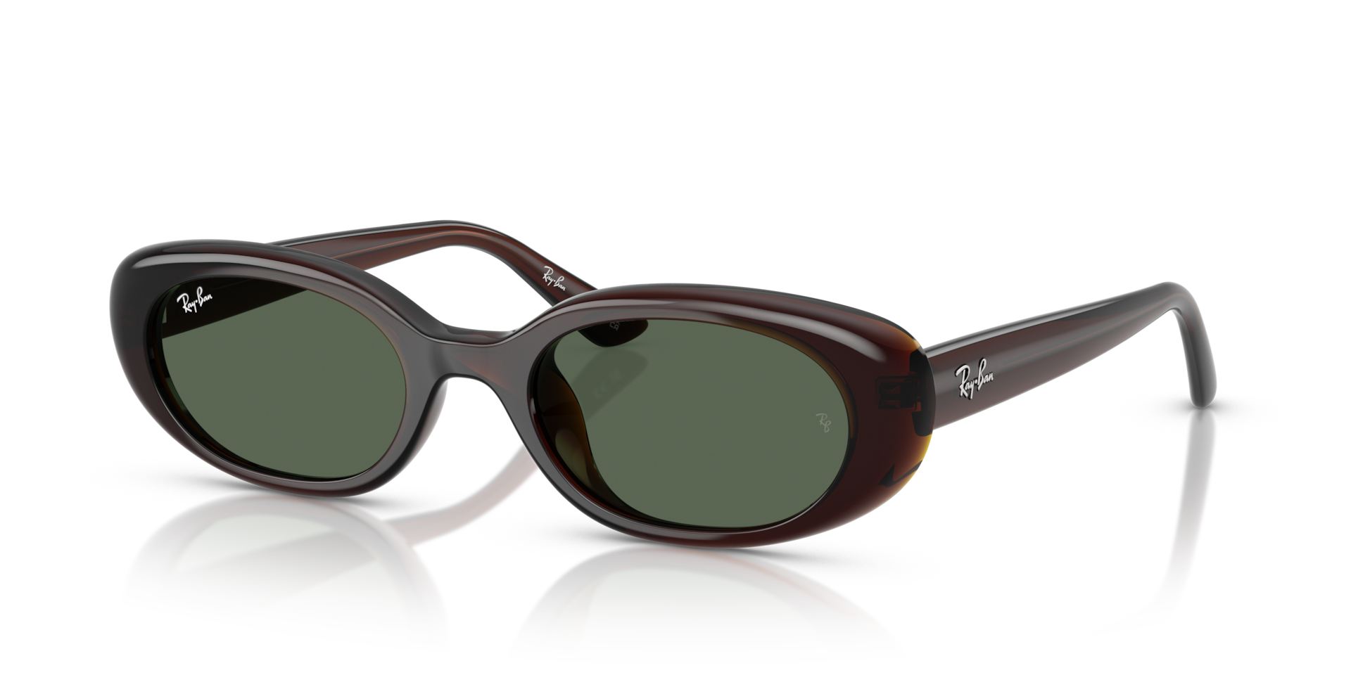 小物 Ray-Ban sunglasses Ray-Ban RB4441D L (53 - 21) with Green lenses and Brown frame