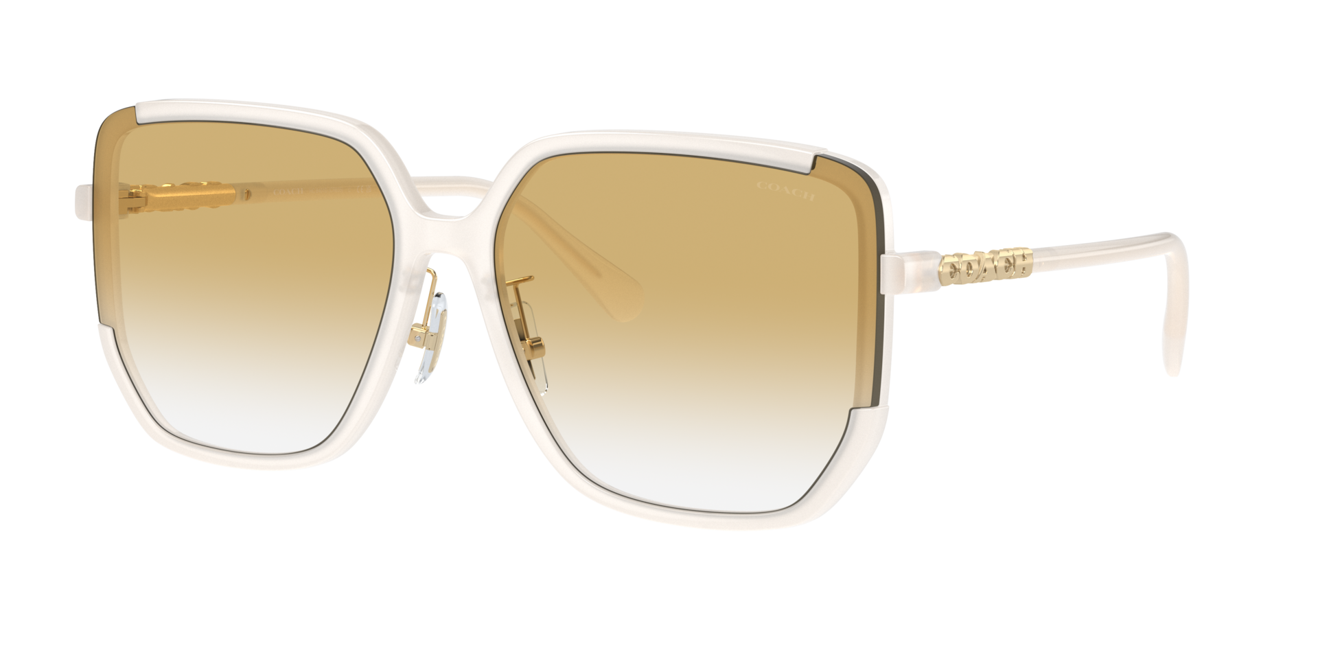 Coach Femme Sunglass CR635 - Couleur du Monture Nuage laiteux Couleur de Lentille Transparent jaune 69 €