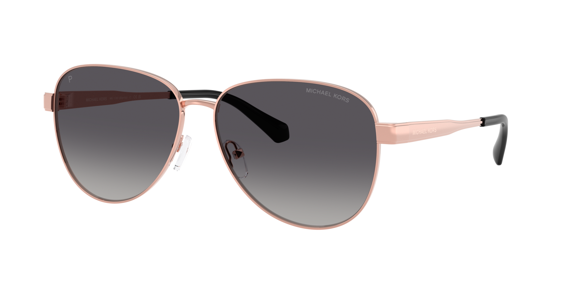 Michael Kors Biarritz XXL (61 - 14) with Grey lenses and Pink