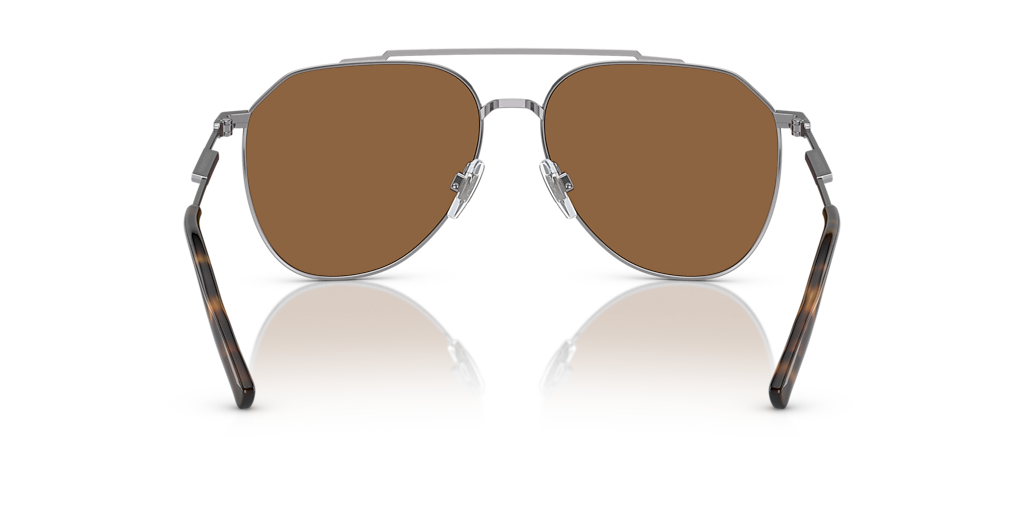 Dolce&Gabbana DG2296 XL (58 - 15) with Brown lenses and Grey frame