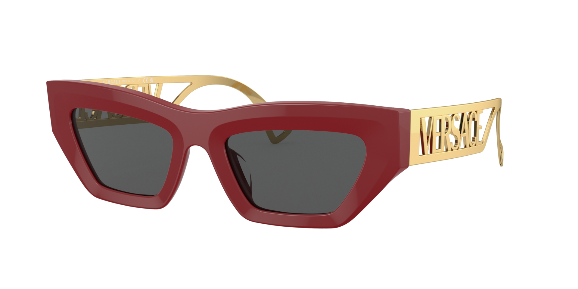 Versace Woman Sunglass VE4432U -  Frame color: Red, Lens color: Dark Grey