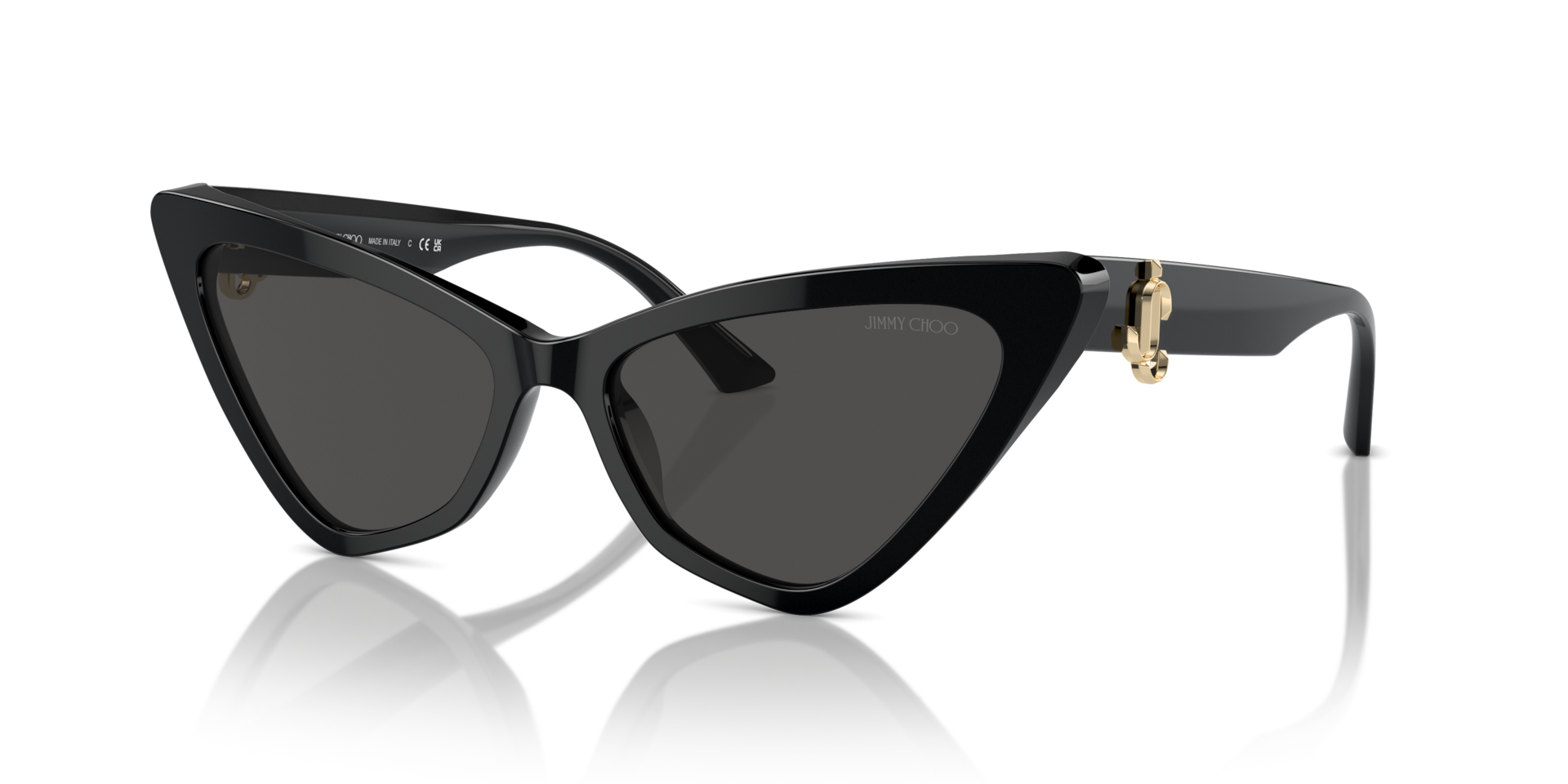 Jimmy Choo JC5008 S (55 - 16) with Grey lenses and Black frame