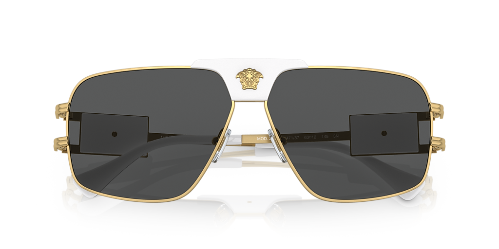 Versace VE2251 XXL (63 - 12) with Grey lenses and Gold frame