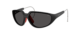 Moncler ME8008 LASZER L (63 - 12) with Grey lenses and Black frame