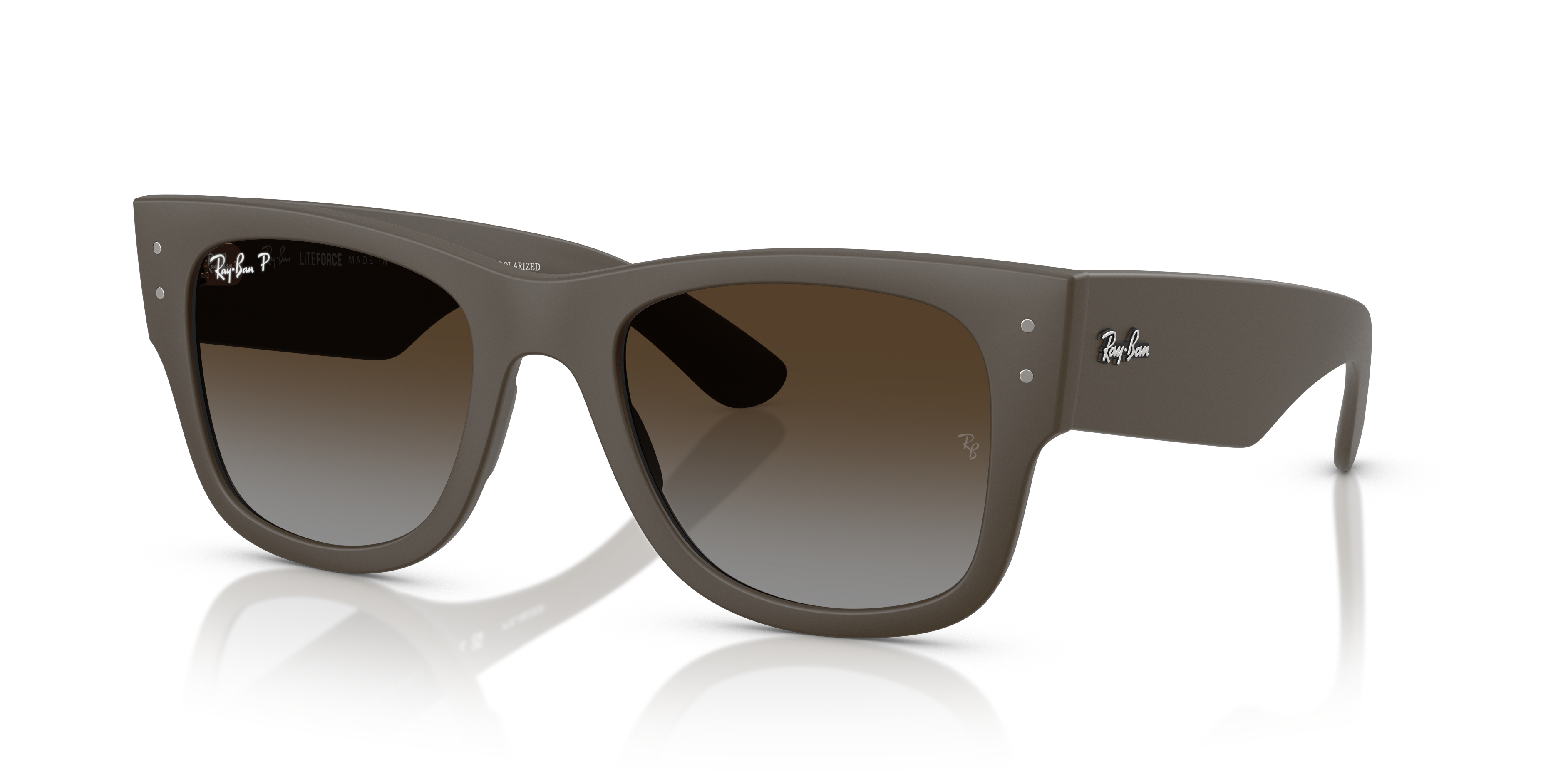 Ray-Ban Mega Wayfarer Liteforce L (52 - 21) with Brown lenses and