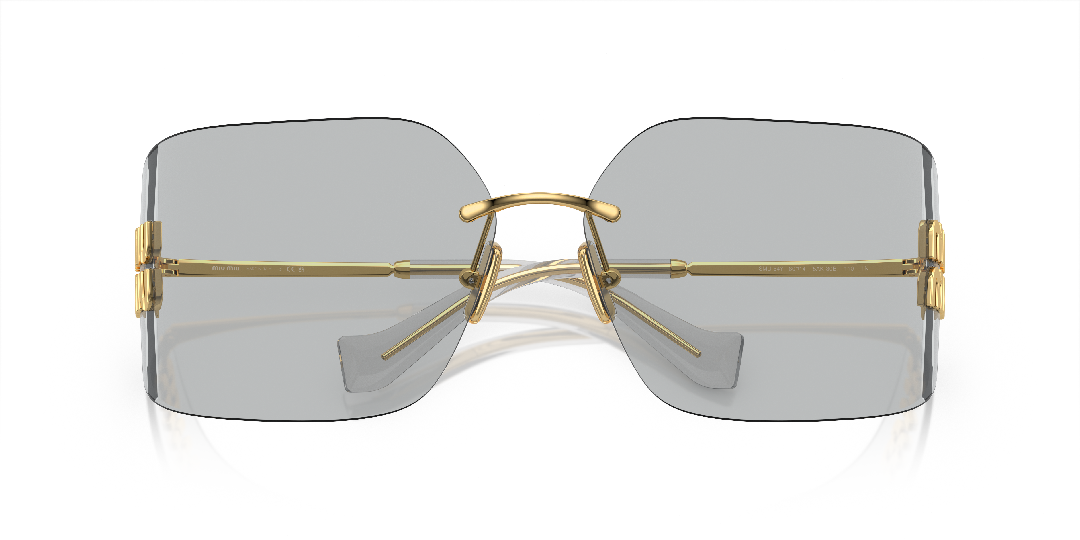 Miu Miu MU 54YS L (80 - 14) with Grey lenses and Gold frame