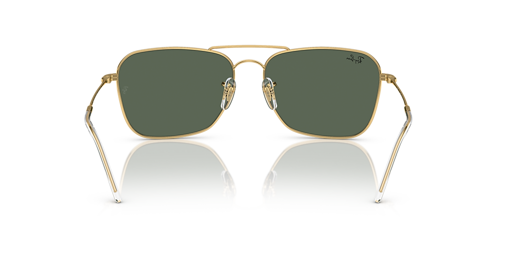 Ray-Ban Caravan Reverse XXL (61 - 15) with Green lenses and Gold