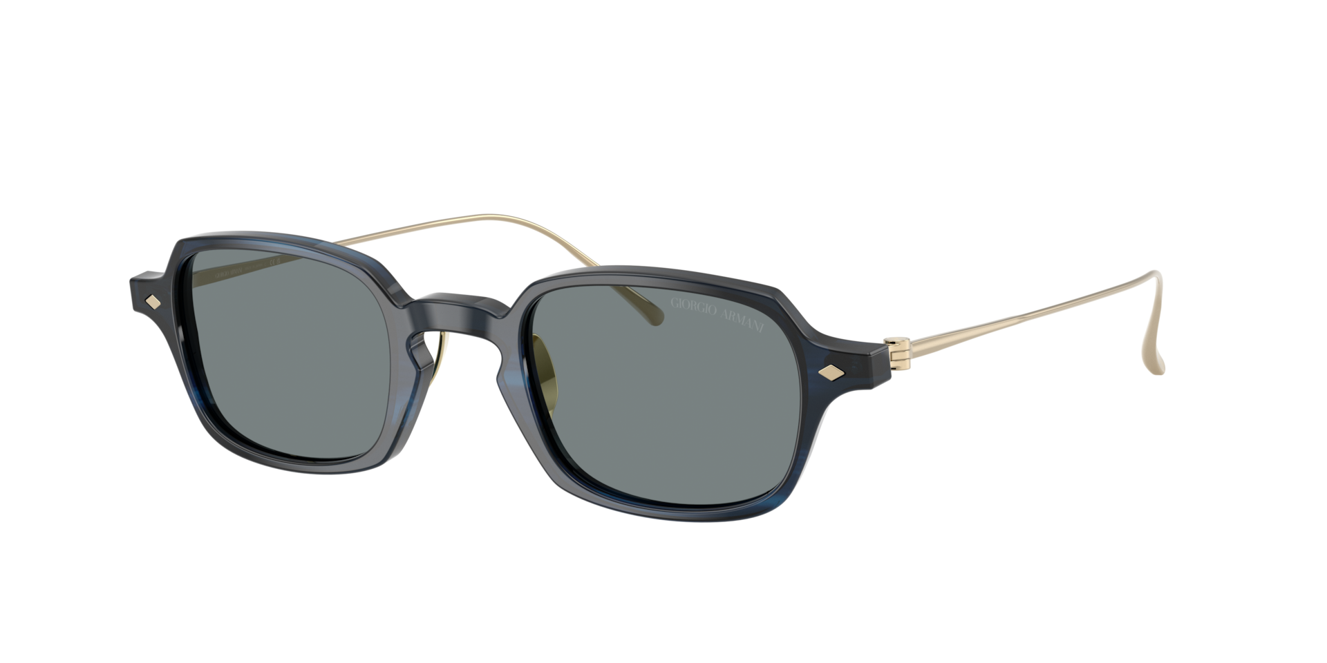 Giorgio Armani Man Sunglass AR8227T -  Frame color: Striped Blue, Lens color: Blue
