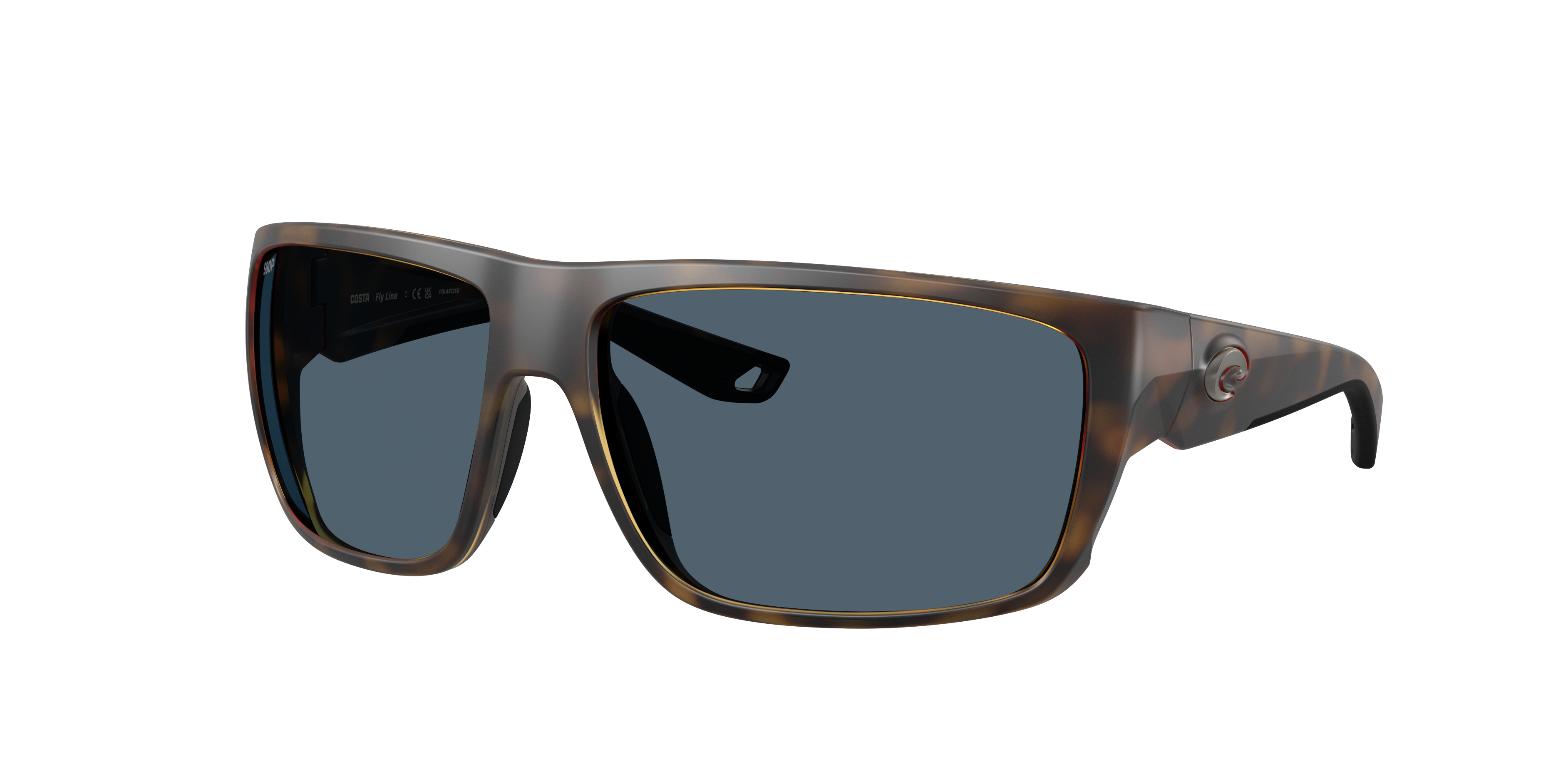 Costa Man Sunglass Fly Line -  Frame color: Matte Tortoise, Lens color: Gray