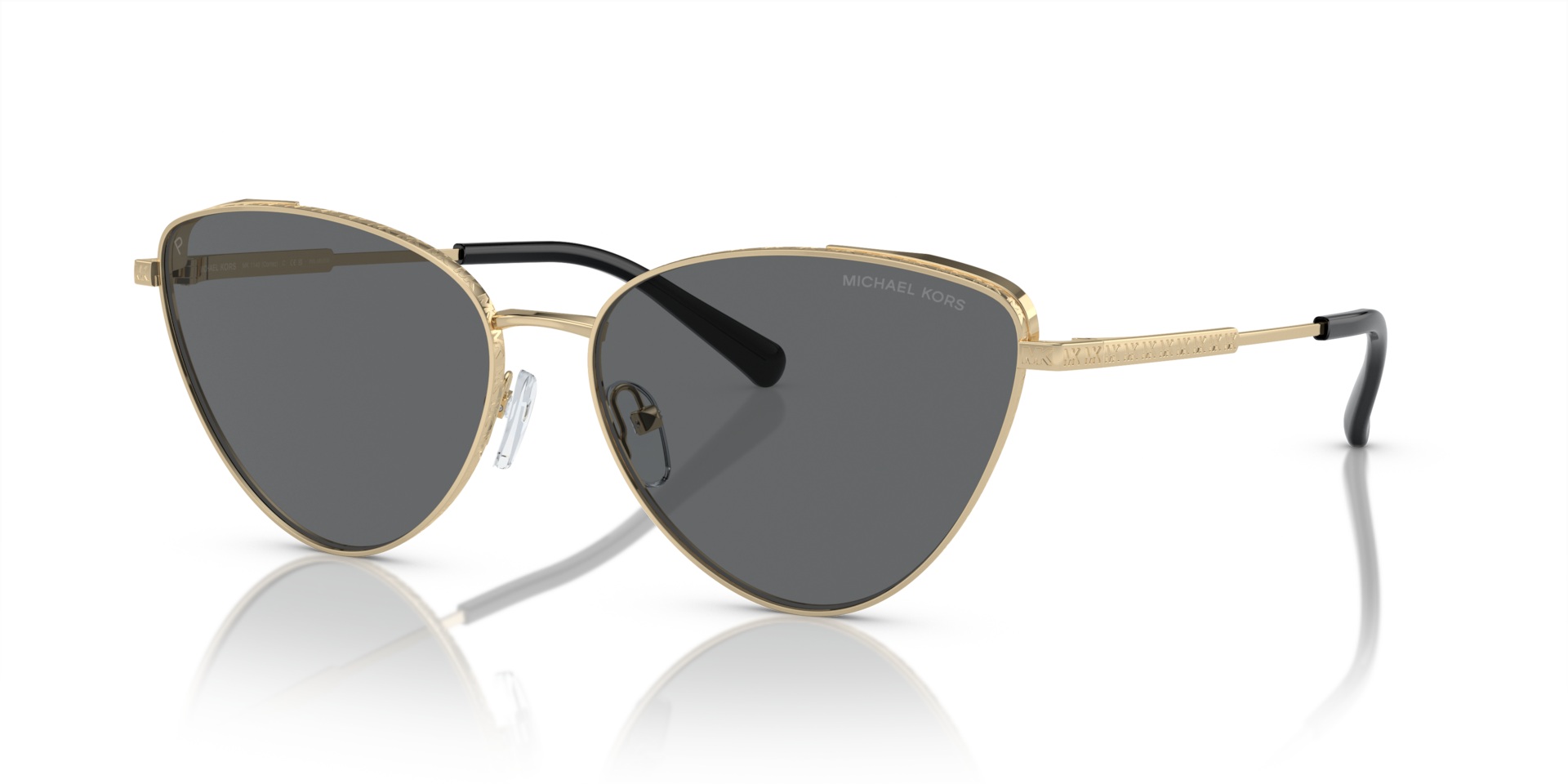 Miです₊⁎⁺˳✧༚ Michael Kors Cortez XL (59 - 15) with Grey lenses and Gold frame