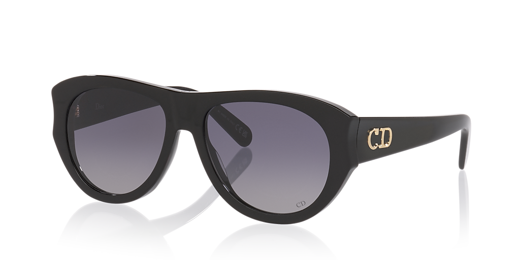 DIOR DIORGLOW A1I S (55 - 16) with Grey lenses and Black  display picture 1
