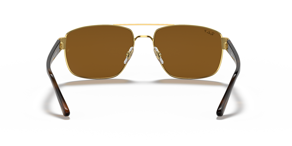 Ray-Ban RB3663 XL (60 - 17) with Brown lenses and Gold frame