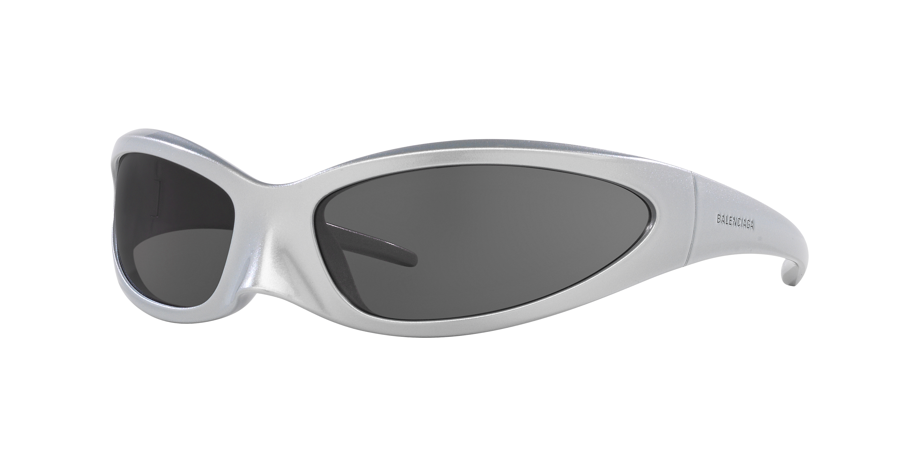 Balenciaga BB0251S XXL (80 - 19) with Grey lenses and Silver frame