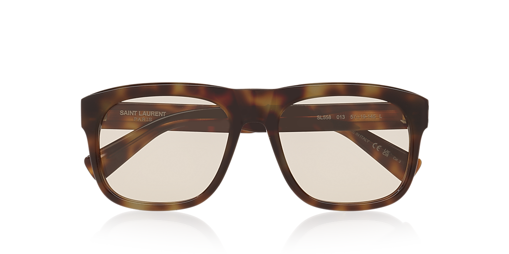 Saint Laurent SL 558 L (57 - 19) with Brown lenses and Tortoise