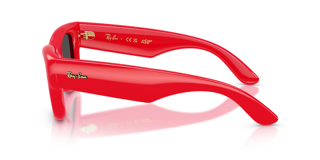 Ray-Ban Wayfarer Puffer M (47 - 23) with Black lenses and Red