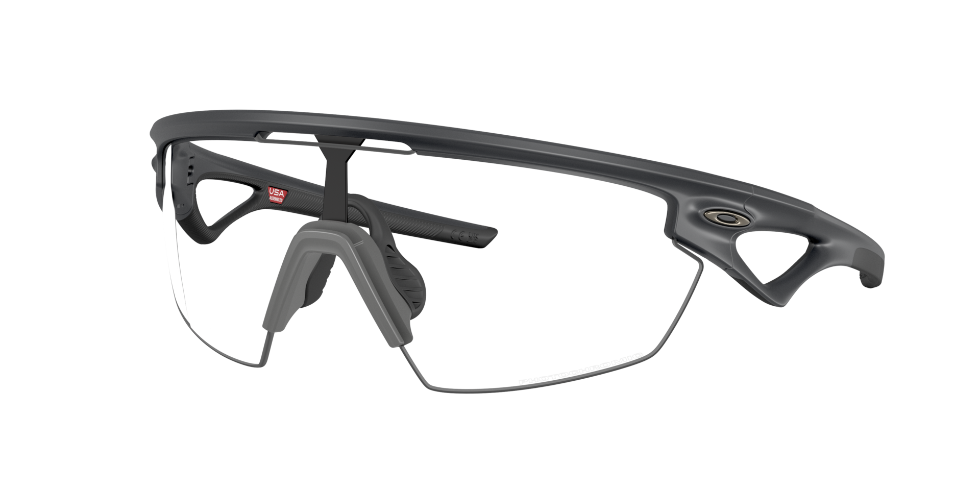 Oakley Unisex Sunglass Sphaera™ - Couleur du Monture: Charbon, Couleur de Lentille: Photochromique Iridium Incolore/Noir