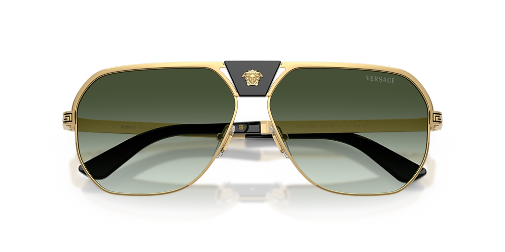 Versace VE2294 XL (61 - 12) with Green lenses and Gold frame