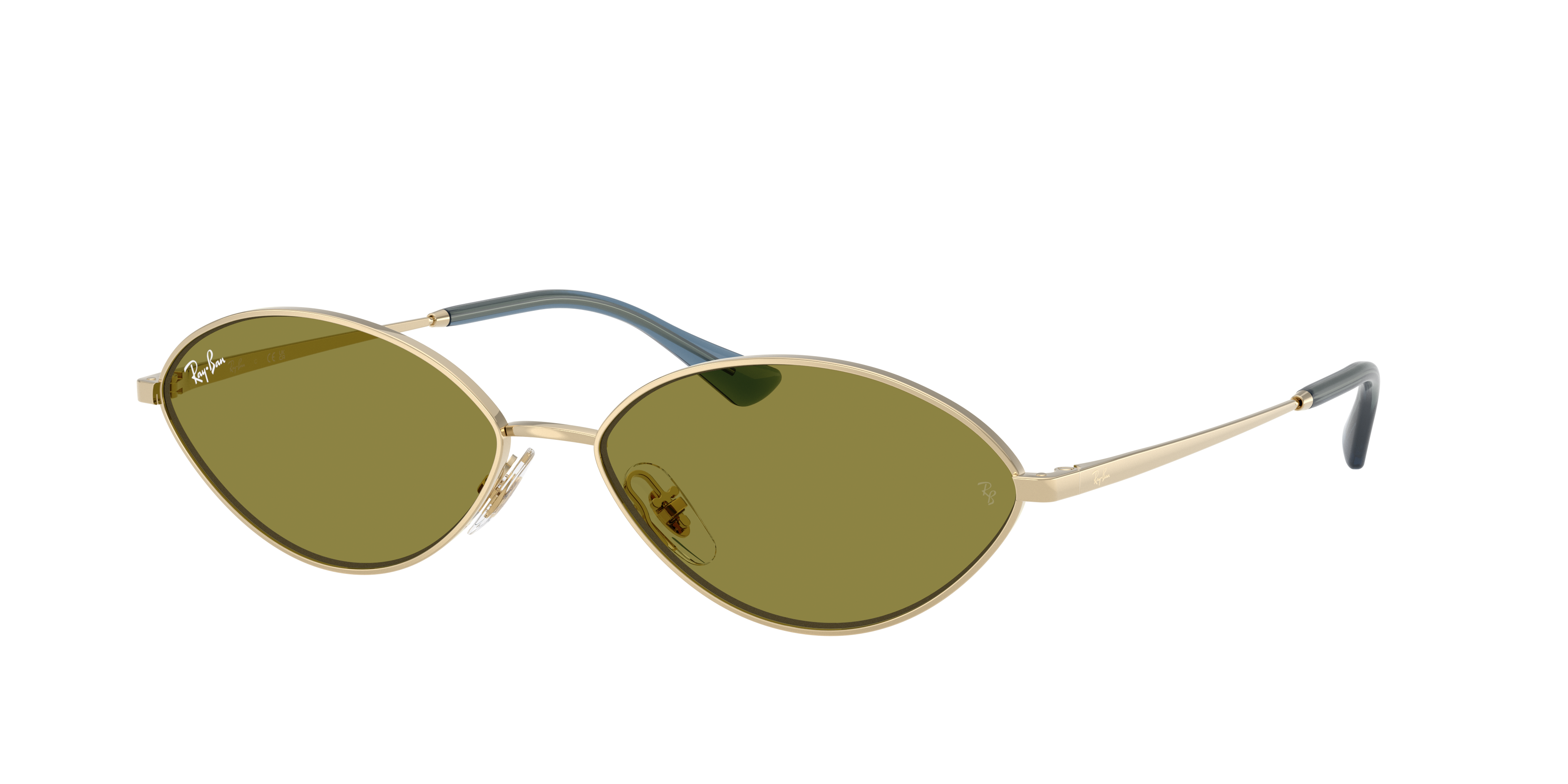 Ray-Ban Kai Bio-Based XL (59 - 15) with Green lenses and Gold