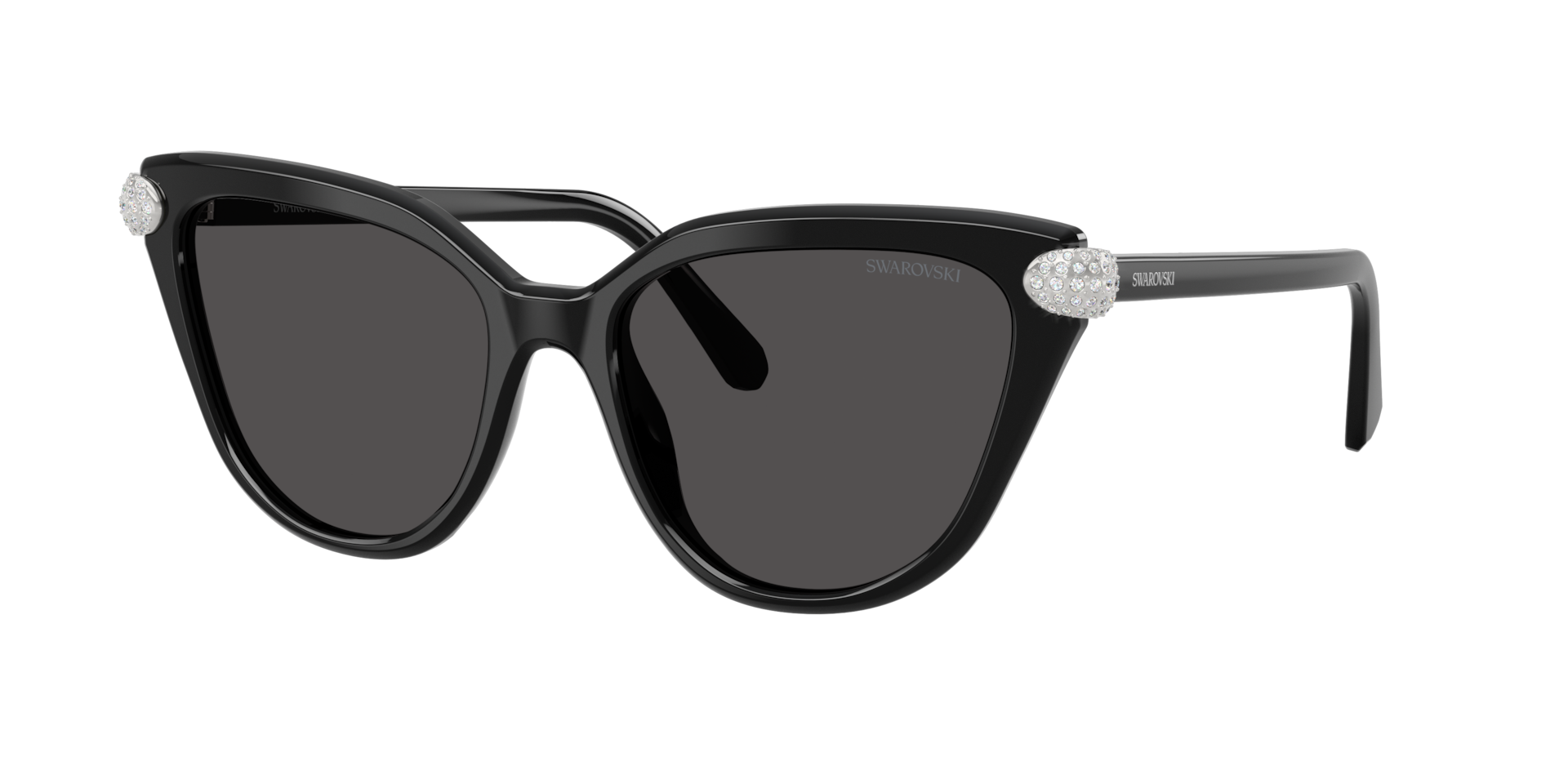 Swarovski Woman Sunglass SK6039 -  Frame color: Black, Lens color: Dark Grey