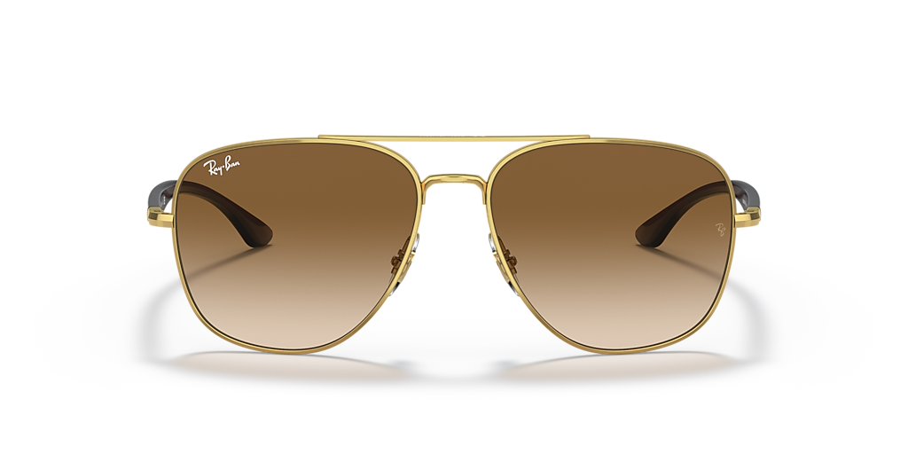 Ray-Ban RB3683 L (56 - 15) with Brown lenses and Gold frame