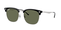 Ray-Ban RB4418D XXL (56 - 19) with Green lenses and Black frame