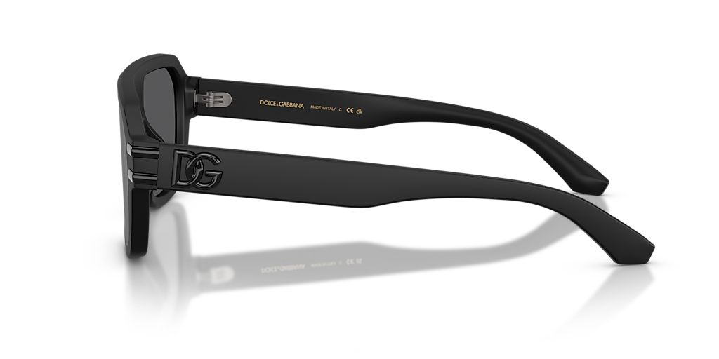 Dolce&Gabbana DG4507 L (0 - 127) with Grey lenses and Black frame