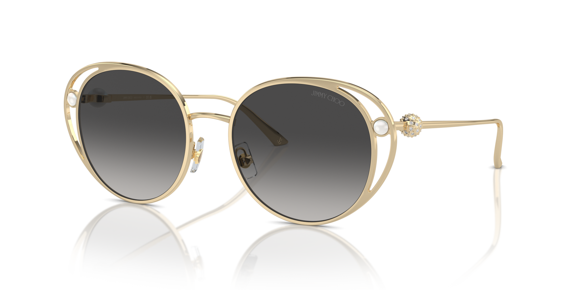Jimmy Choo JC4003HB S (53 - 18) with Grey lenses and Gold frame