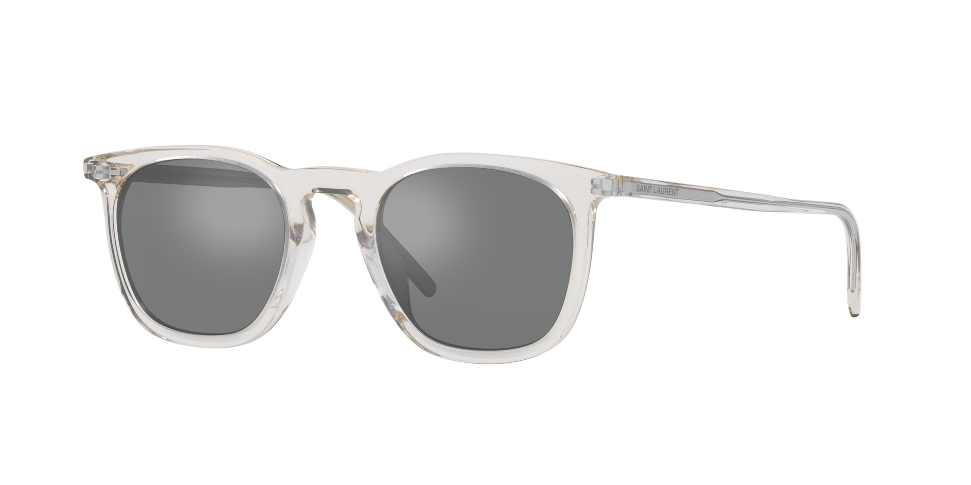 Saint Laurent Homme Sunglass SL 623 - Couleur du Monture Marron clair Couleur de Lentille Argent 290 €