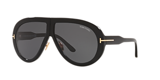 Tom Ford FT0832-N XL (59 - 15) with Grey lenses and Black frame