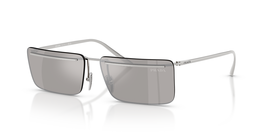 Prada PR C53S M (60 - 14) with Silver lenses and Silver frame