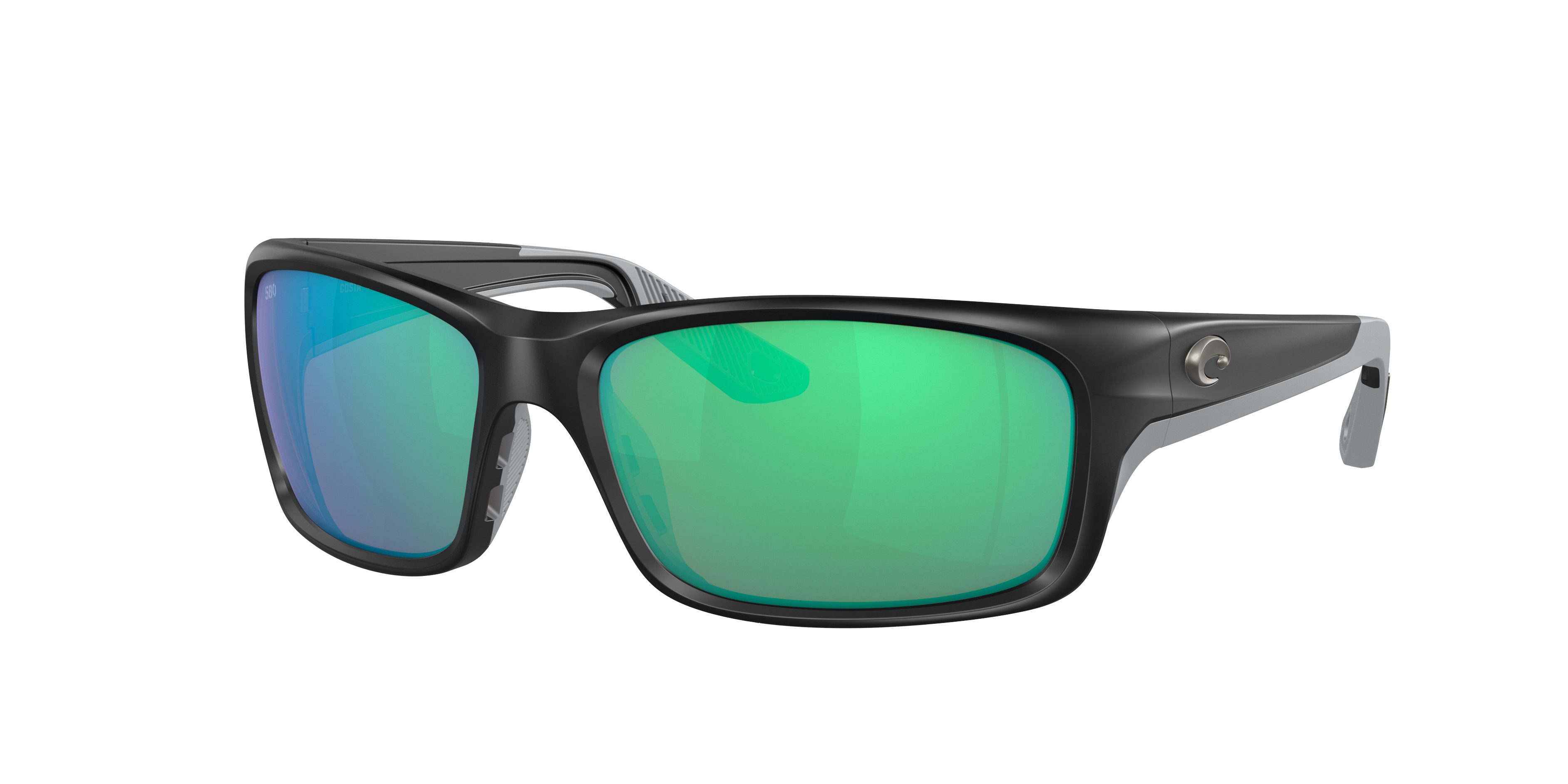 Costa Man Sunglass Jose PRO -  Frame color: Matte Black, Lens color: Green Mirror