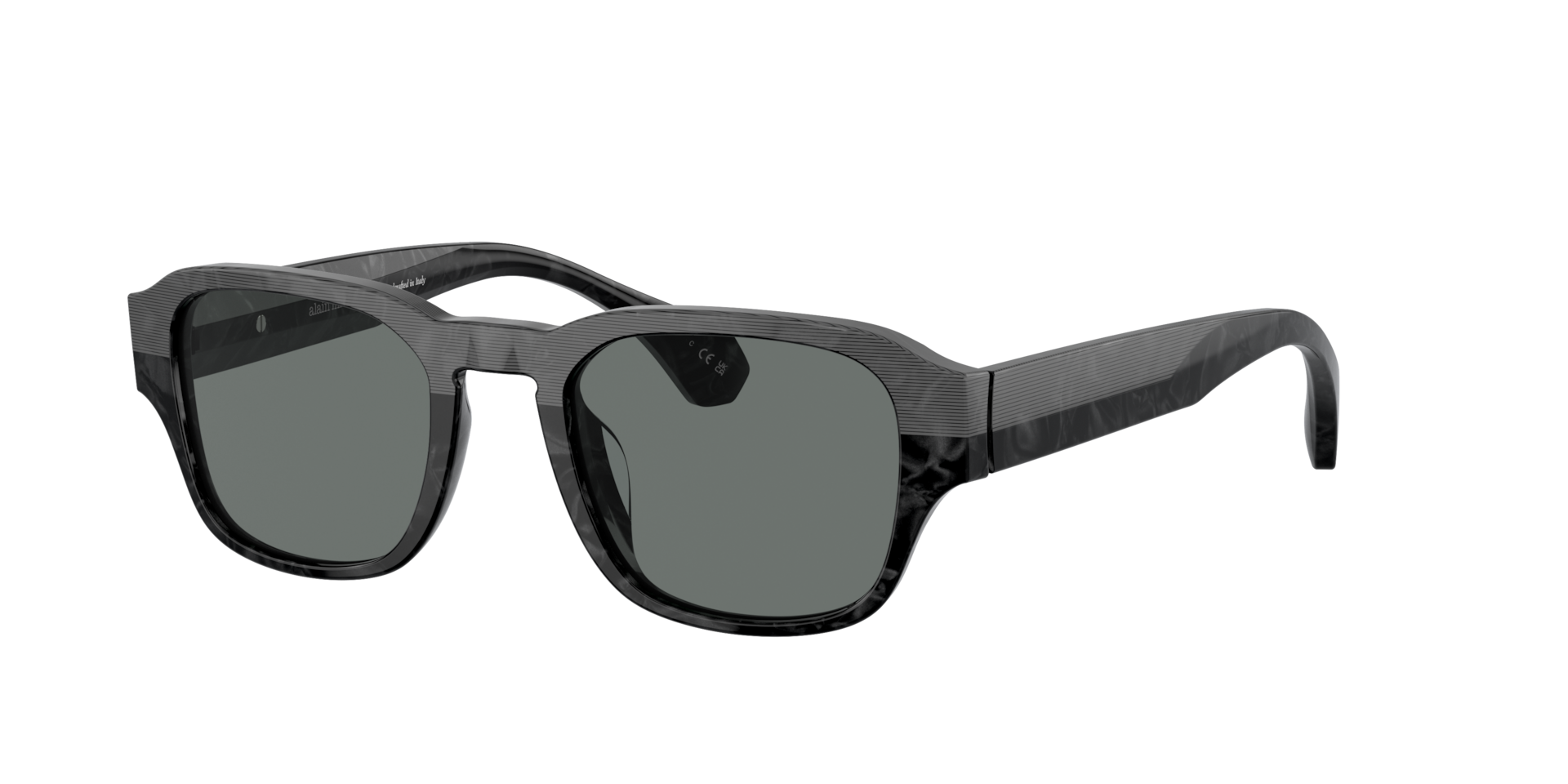 Alain Mikli Man Sunglass A05506 -  Frame color: Noir Nacree, Lens color: Polar Blue