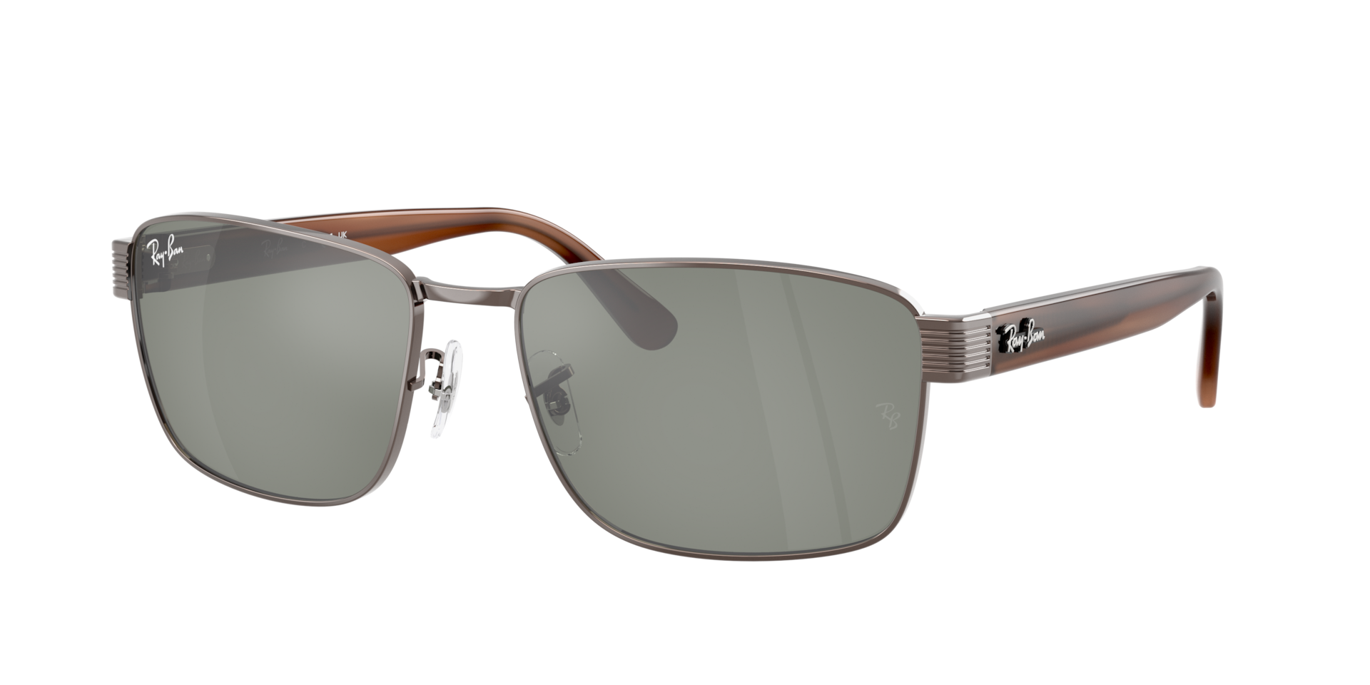 Ray-Ban RB3750 XL (59 - 18) with Green lenses and Copper frame