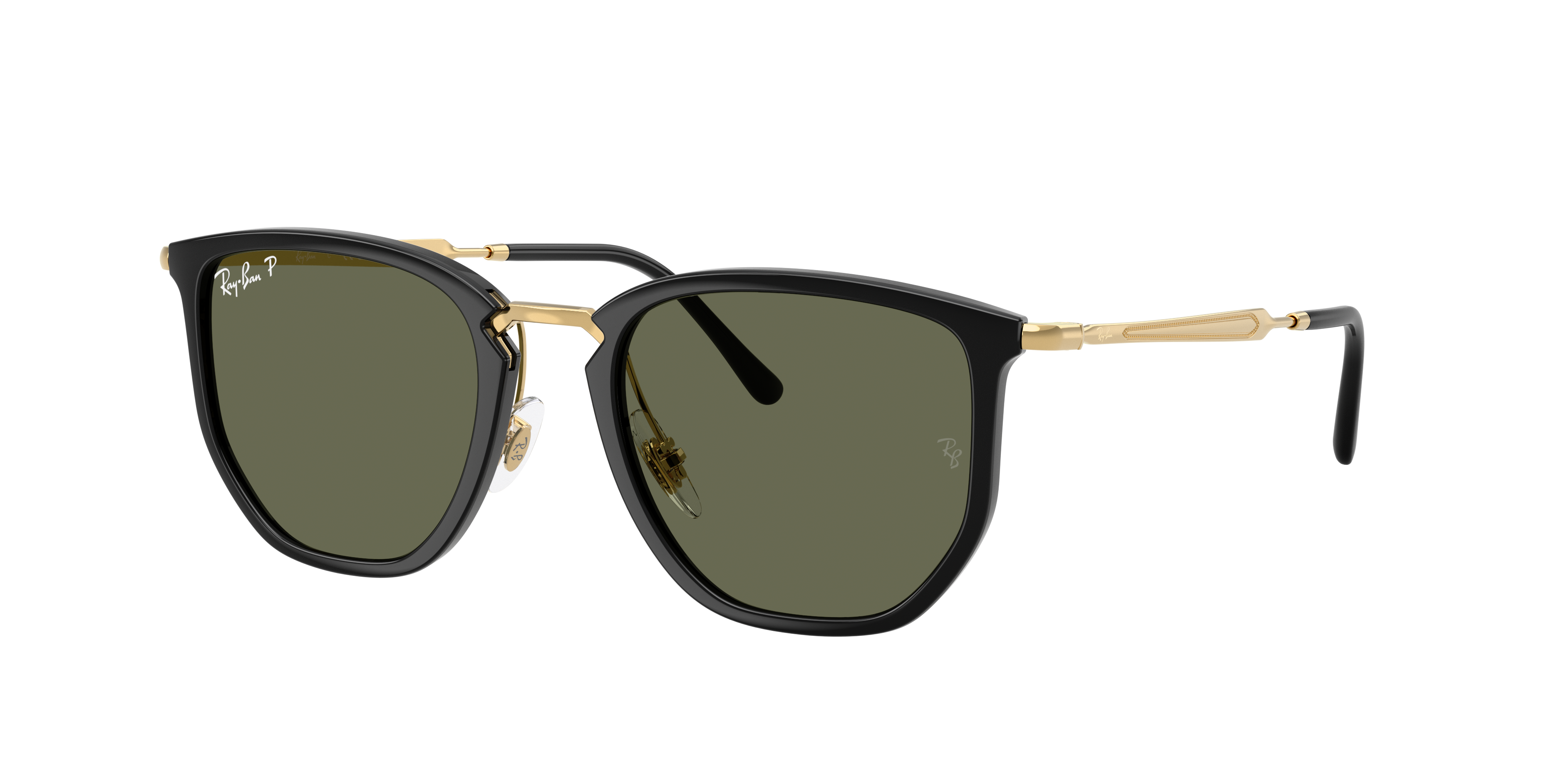 Ray-Ban RB4451 XXL (53 - 20) with Green lenses and Black frame
