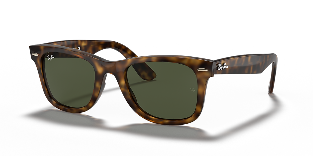 Ray-Ban Wayfarer Ease M (50 - 22) with Green lenses and Tortoise