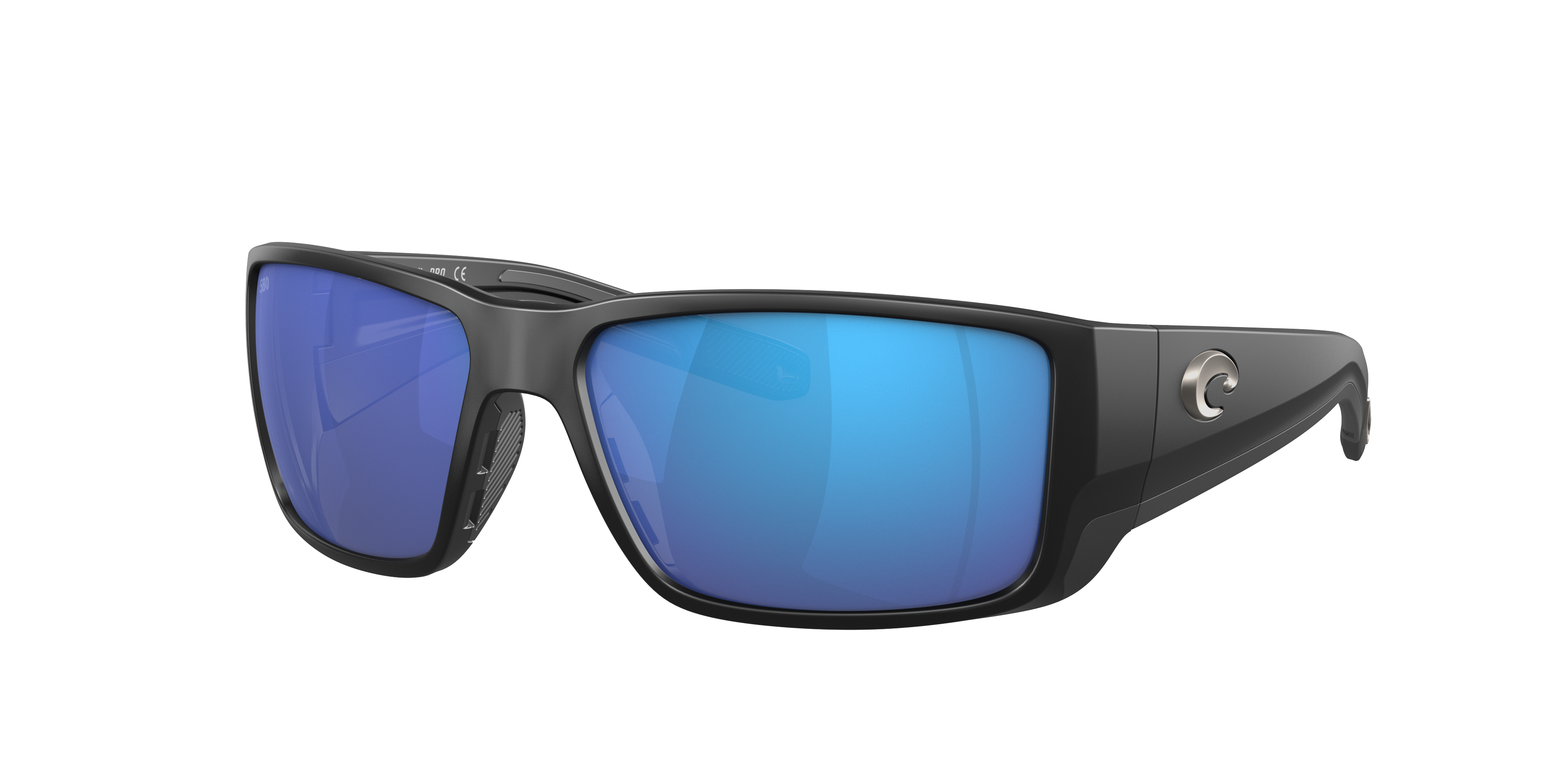Costa Man Sunglass Blackfin PRO -  Frame color: Matte Black, Lens color: Blue Mirror