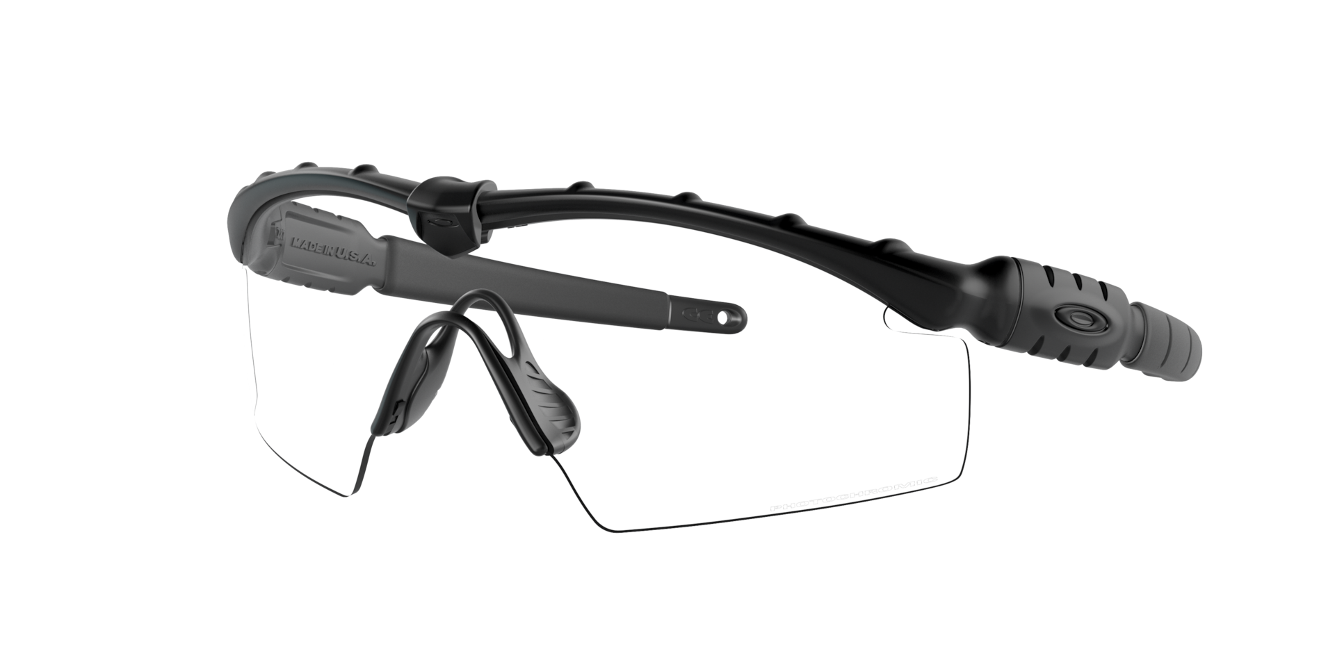 Oakley Unisex Sunglass SI Ballistic M Frame 2.0 Matte Black w/ Clear & Grey ANZI Z87.1 - Rahmenfarbe: Schwarz, Linsenfarbe: Klar