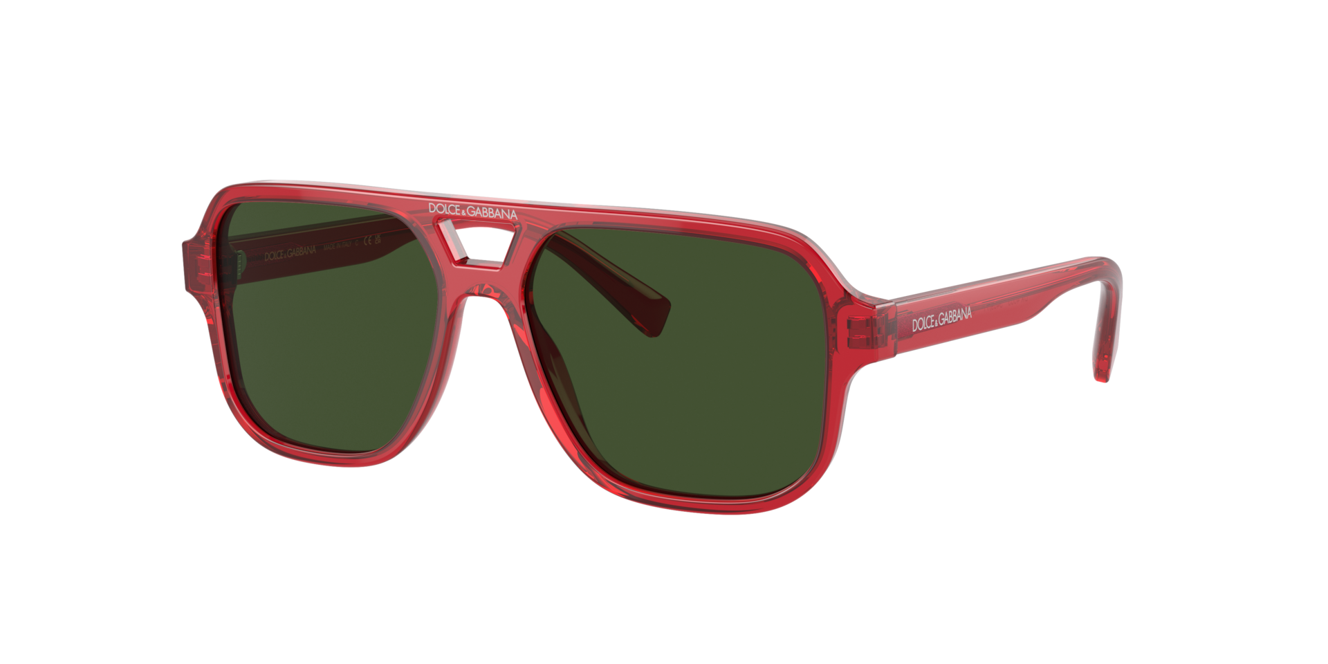 Dolce&Gabbana Unisex Sunglass DX4003 Kids -  Frame color: Red, Lens color: Dark Green