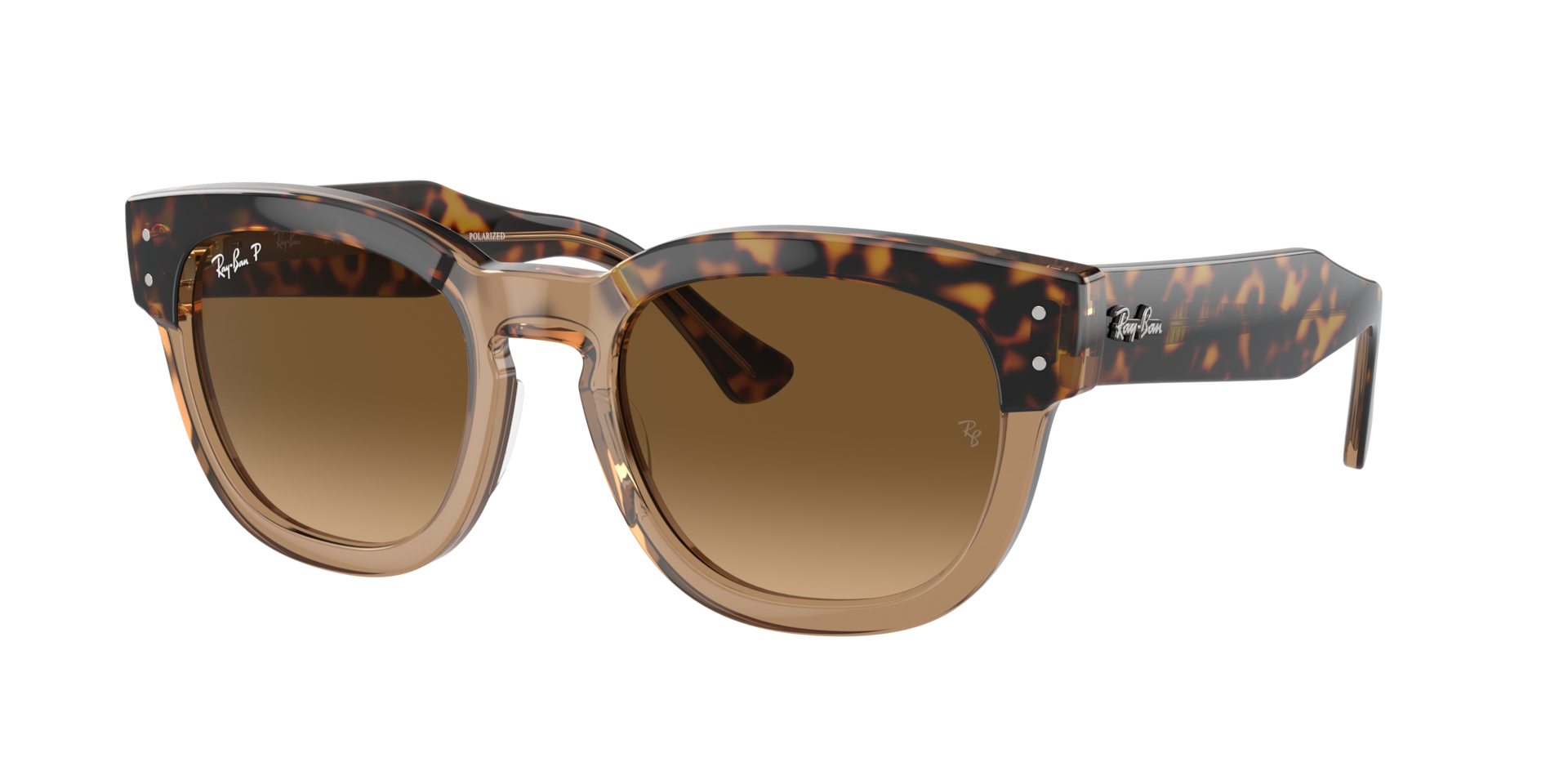 Ray-Ban Mega Hawkeye L (53 - 21) with Brown lenses and Tortoise