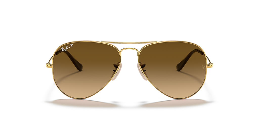 レイバン サングラス ティアドロップ パイロット ゴールド RayBan Ray-Ban Aviator Gradient XL (58 - 14) with Brown lenses and Gold